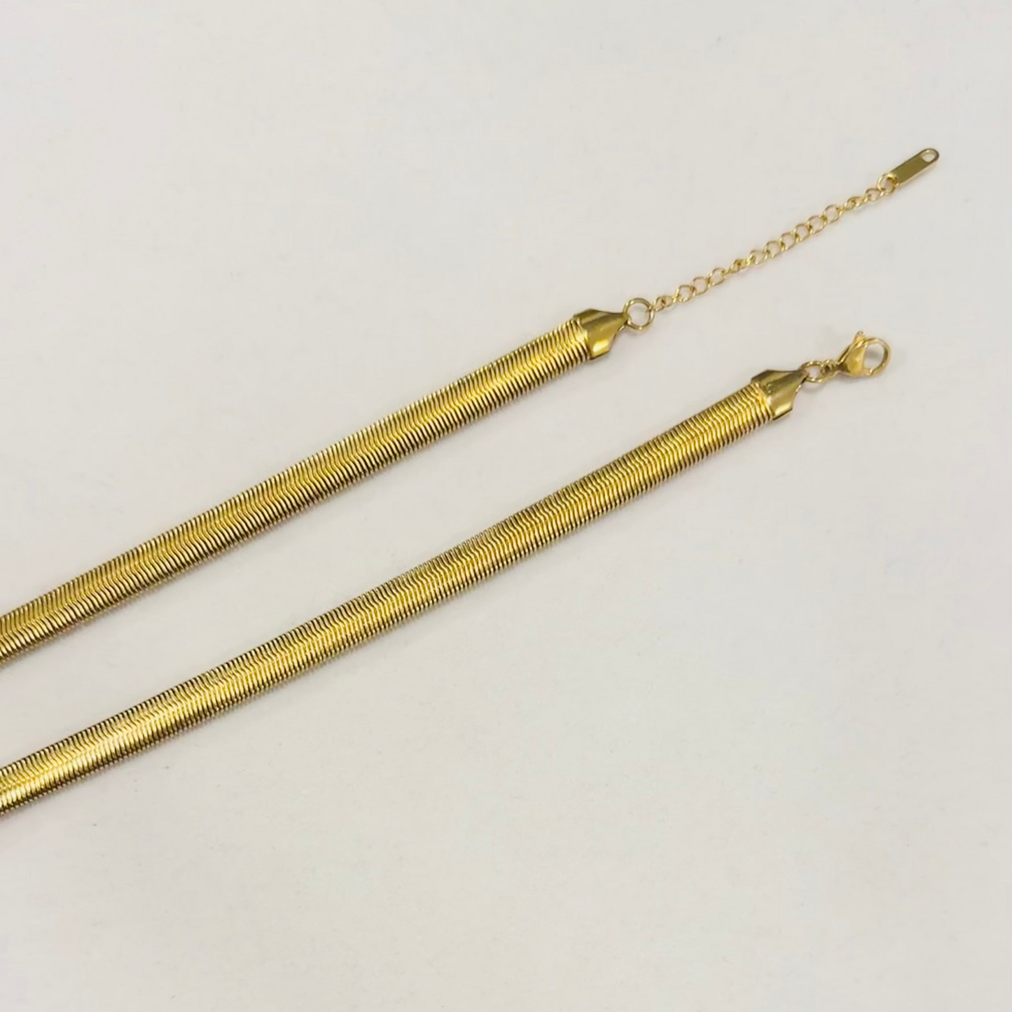 Smooth Snake Chain Necklace Adjustable