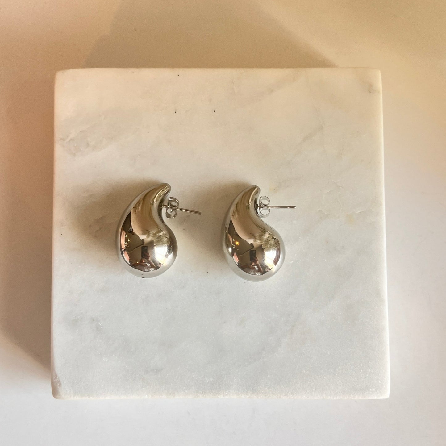 Dew - Gold and Silver Teardrop Earrings – Large and  Minimalist