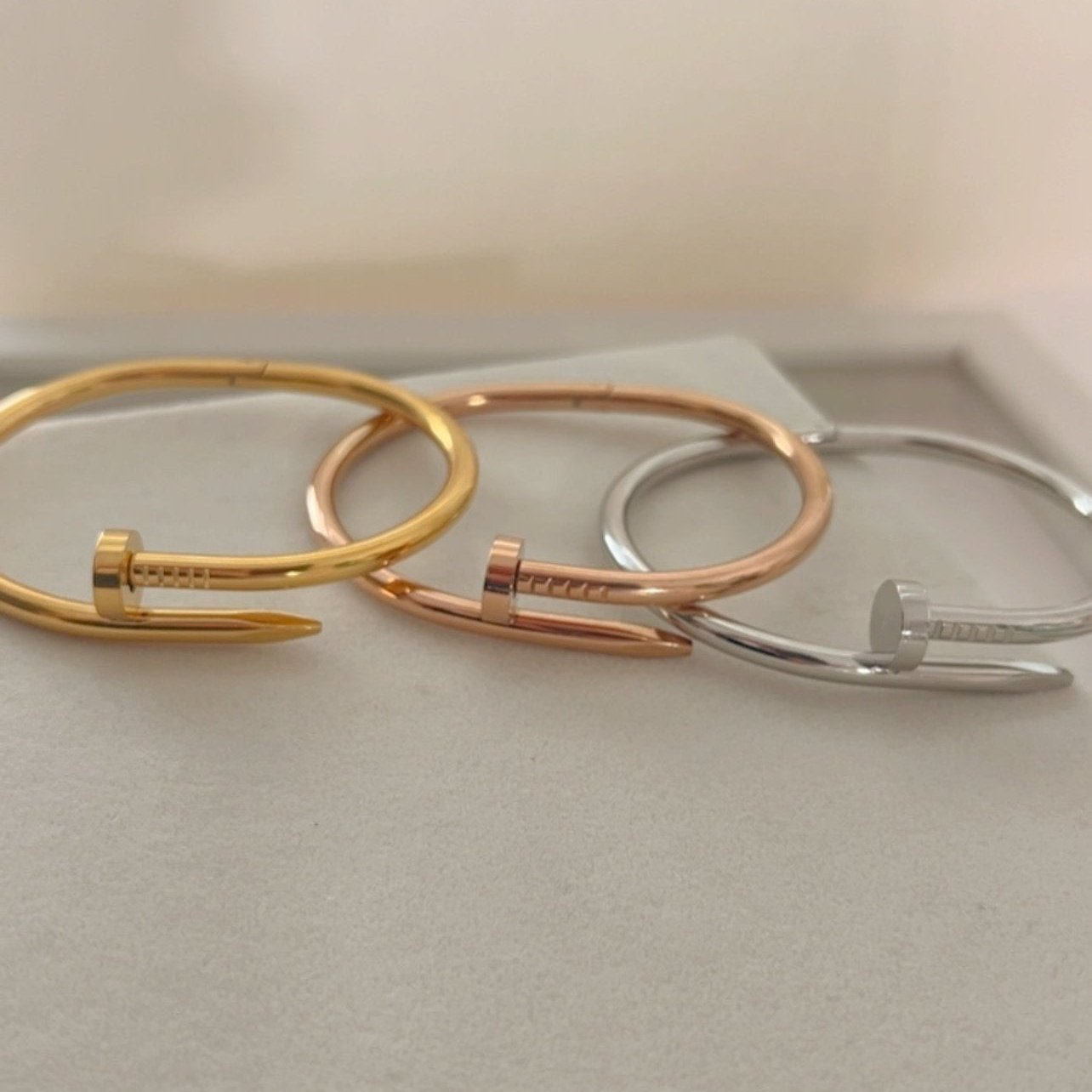 Minimalist Bracelet – Gold, Silver & Rose Gold, Stainless Steel