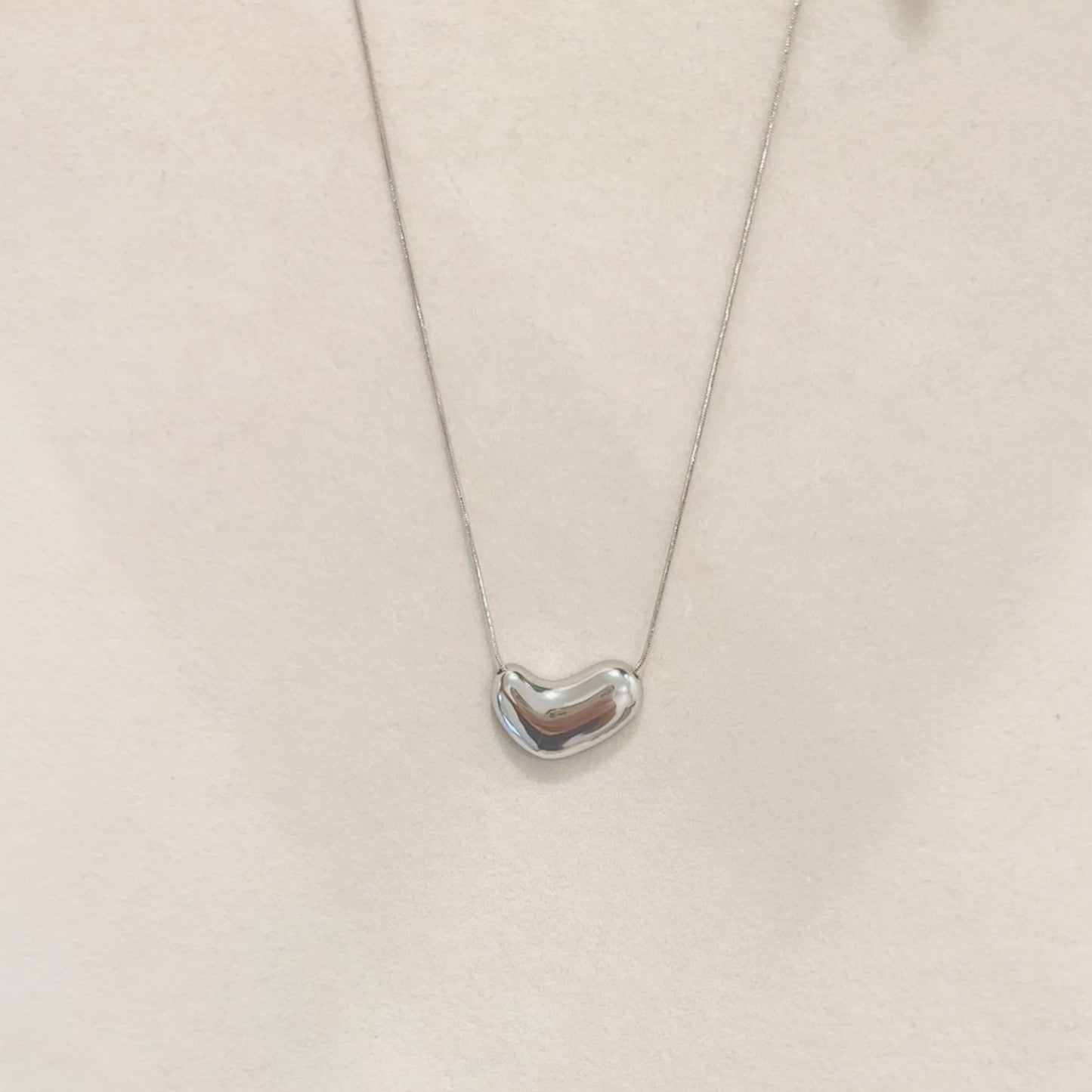 Stainless Steel Silver Necklaces  Heart and Padlock Designs Adjustable