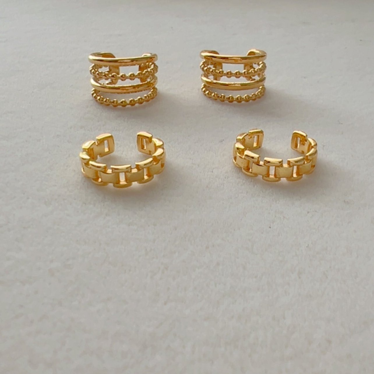Gold Ear Cuffs – Adjustable and  Non-Adjustable
