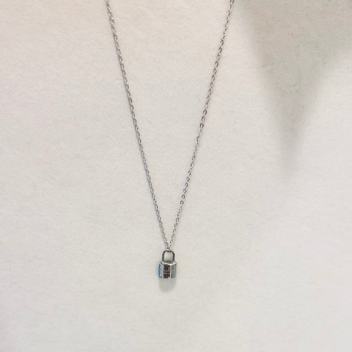 Stainless Steel Silver Necklaces  Heart and Padlock Designs Adjustable