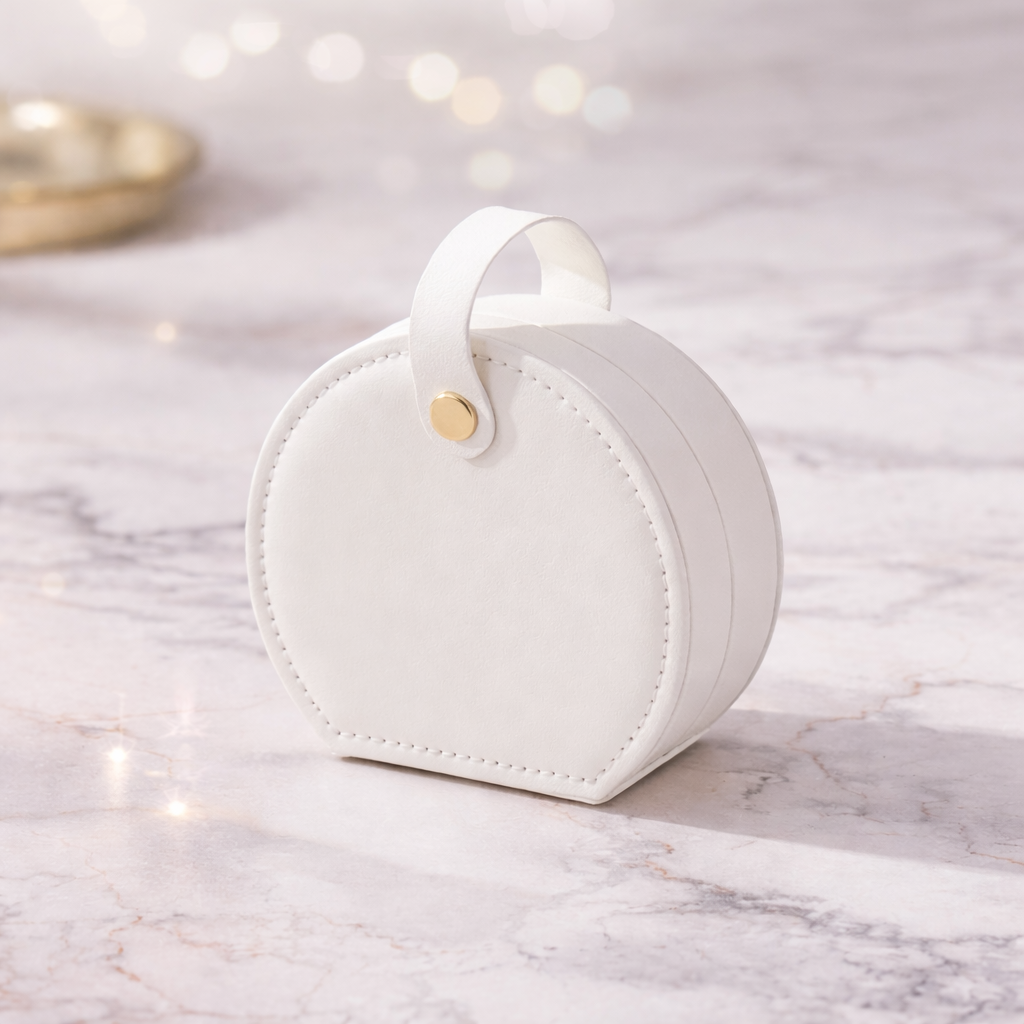 Cream Mini Jewelry Case
