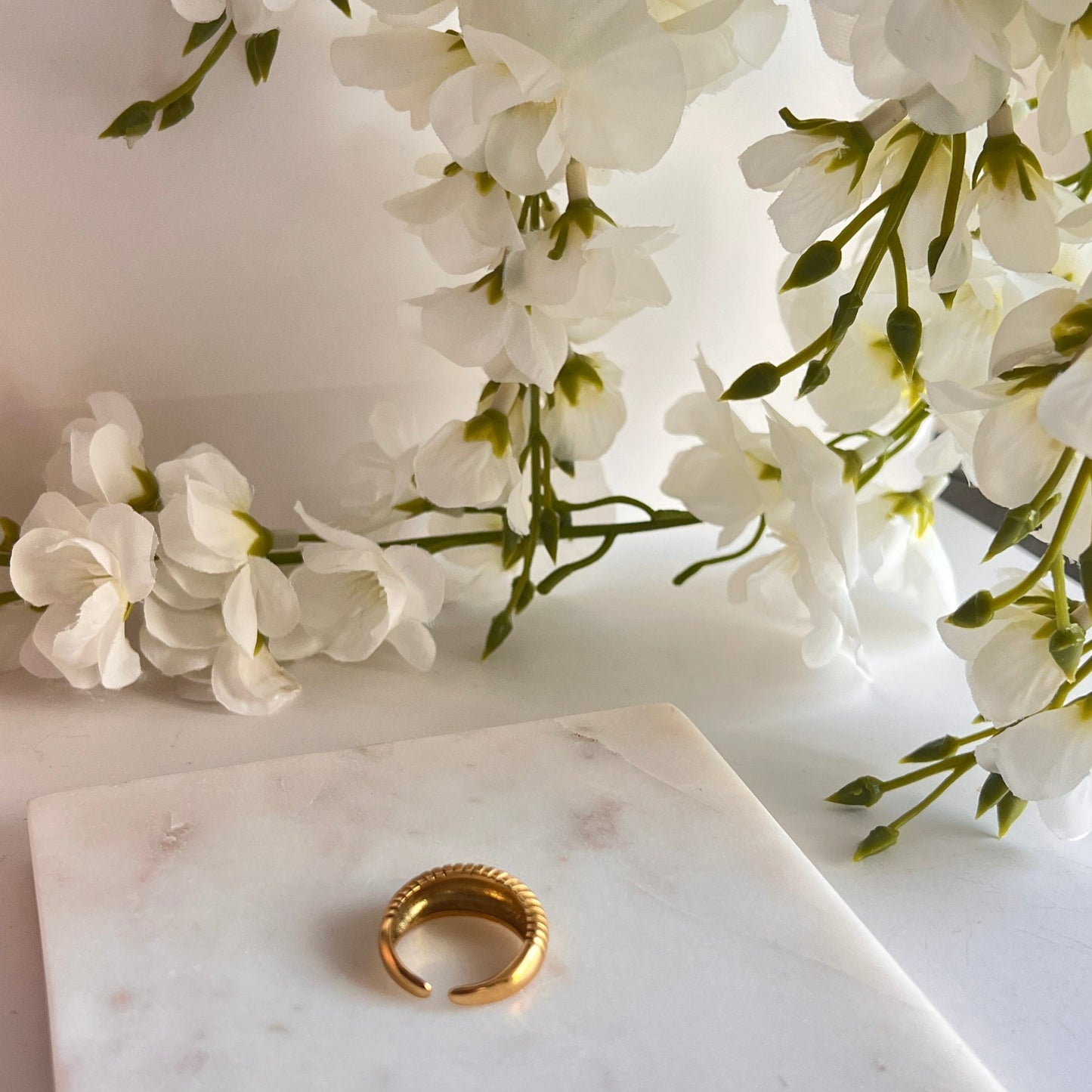 Dome Ring  Stainless Steel Minimalist Diadem Style