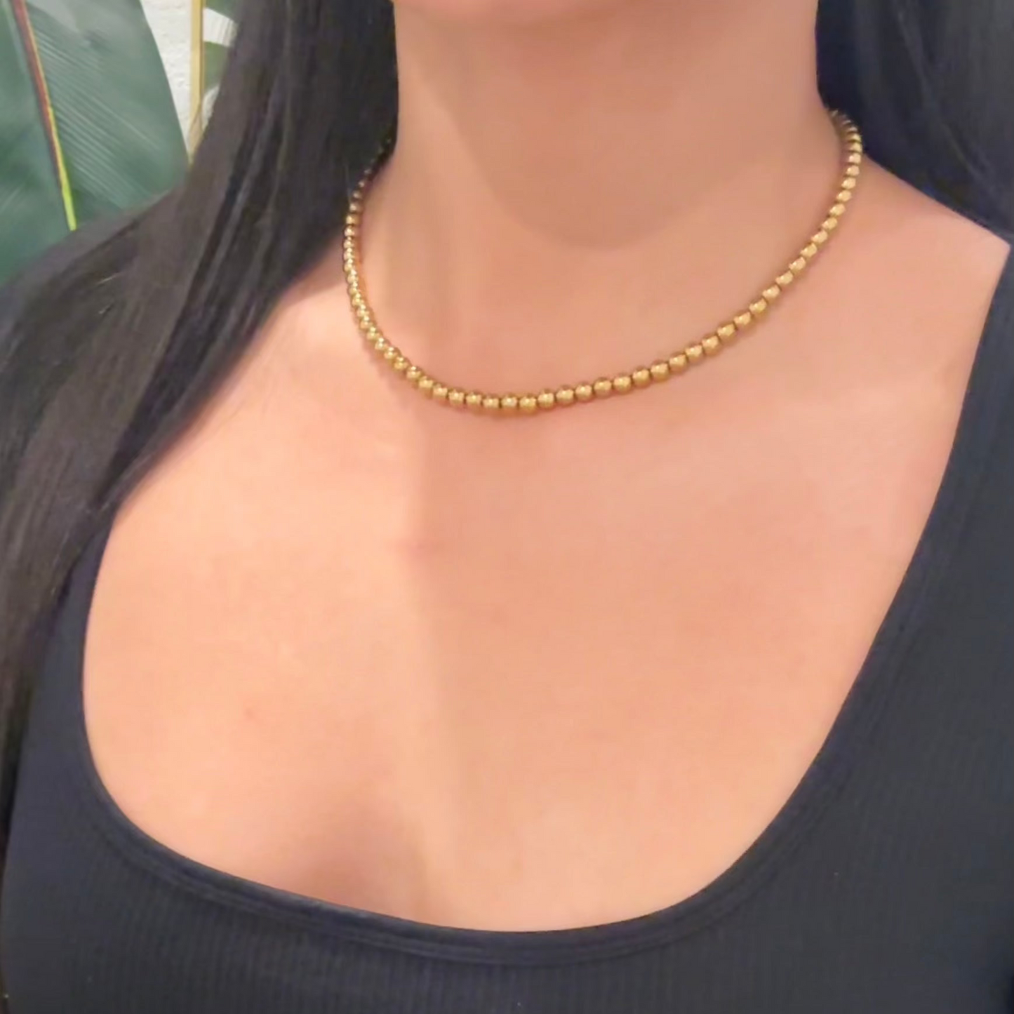 Beaded Chain Necklace – Multiple Sizes