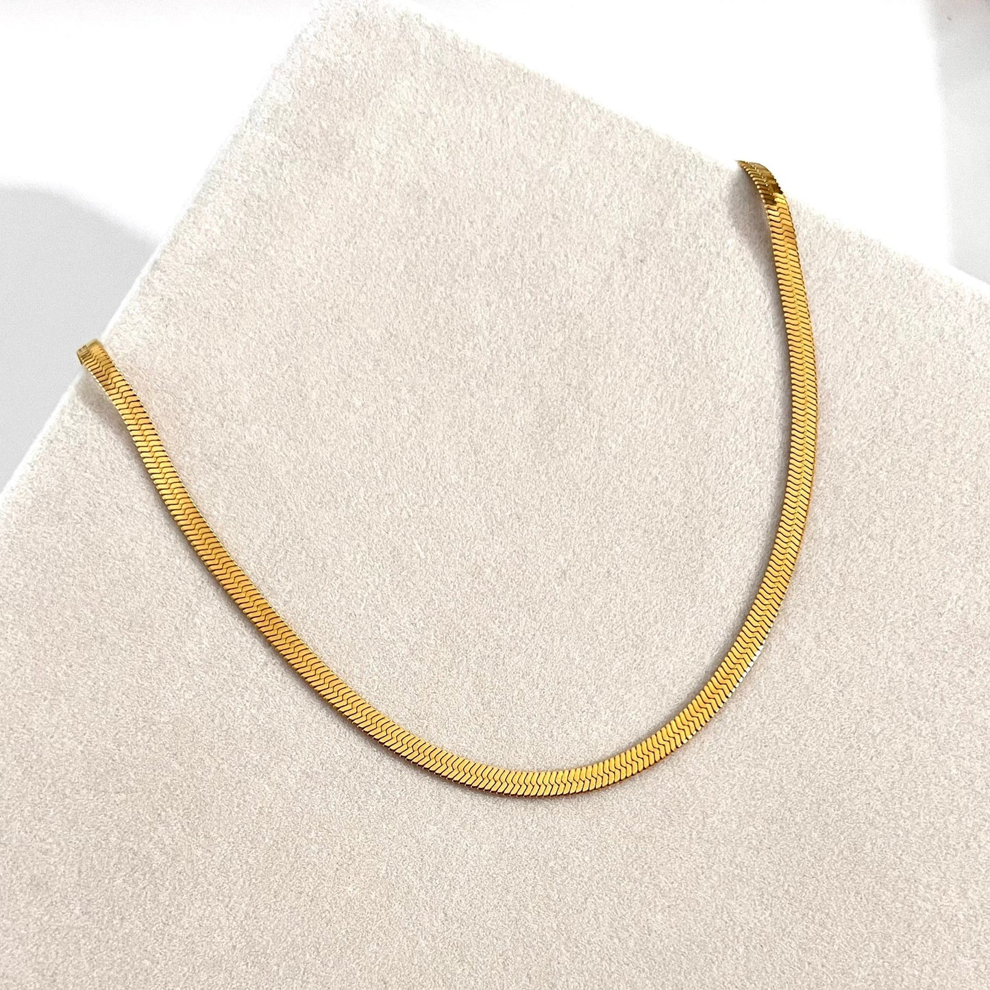 Herringbone Necklace – Stainless Steel Versatile Design