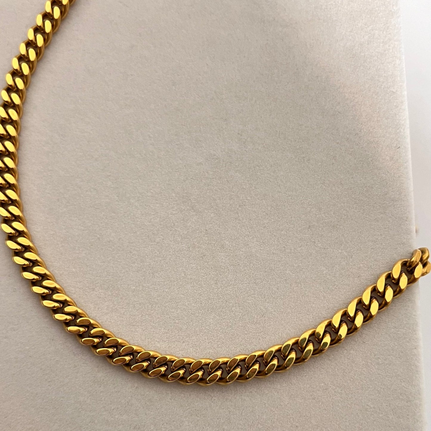 Thick Cuban Link Chain Necklace  Unisex Stainless Steel 316L