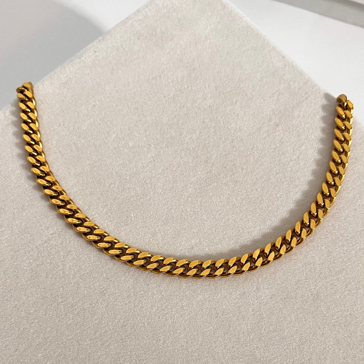 Thick Cuban Link Chain Necklace  Unisex Stainless Steel 316L