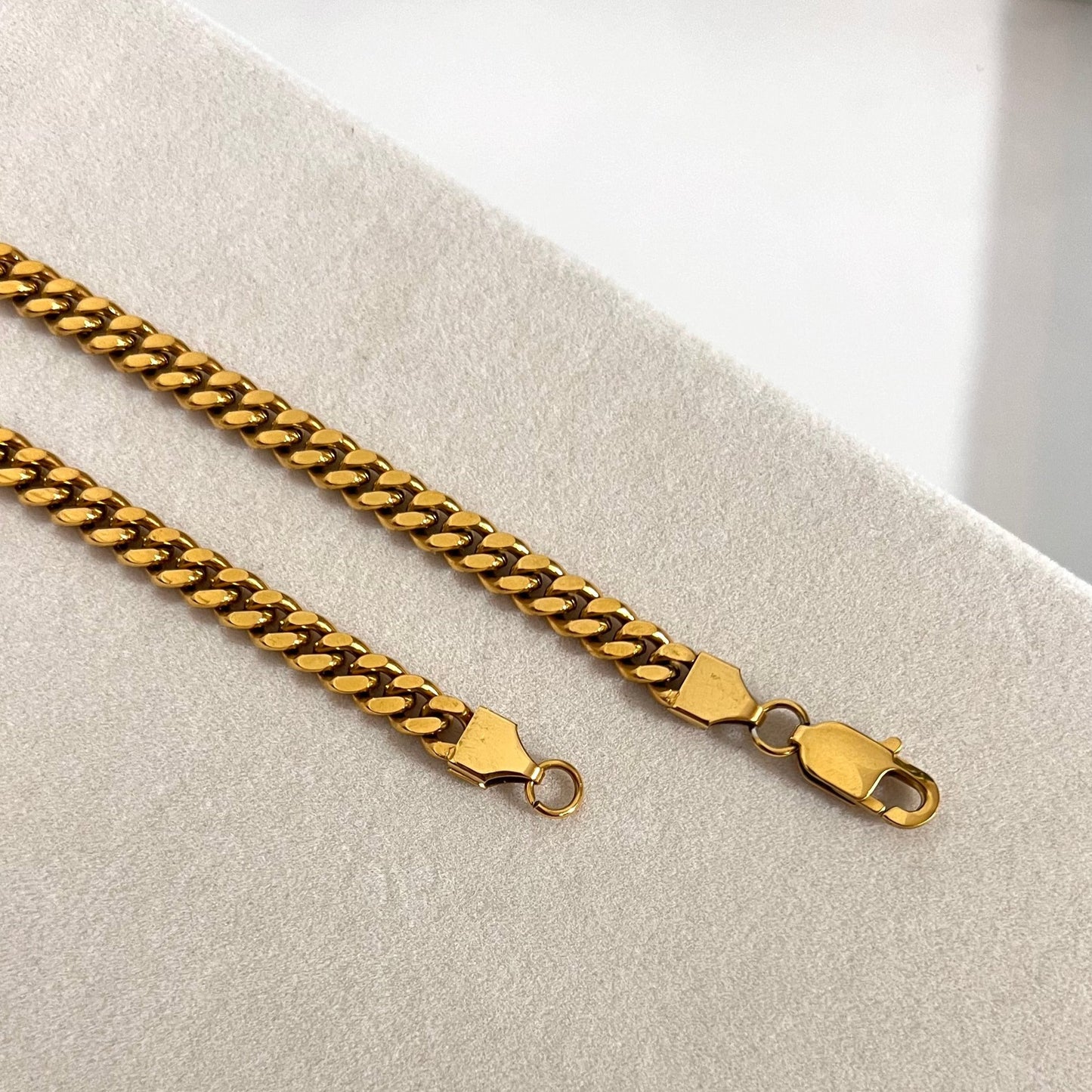 Thick Cuban Link Chain Necklace  Unisex Stainless Steel 316L