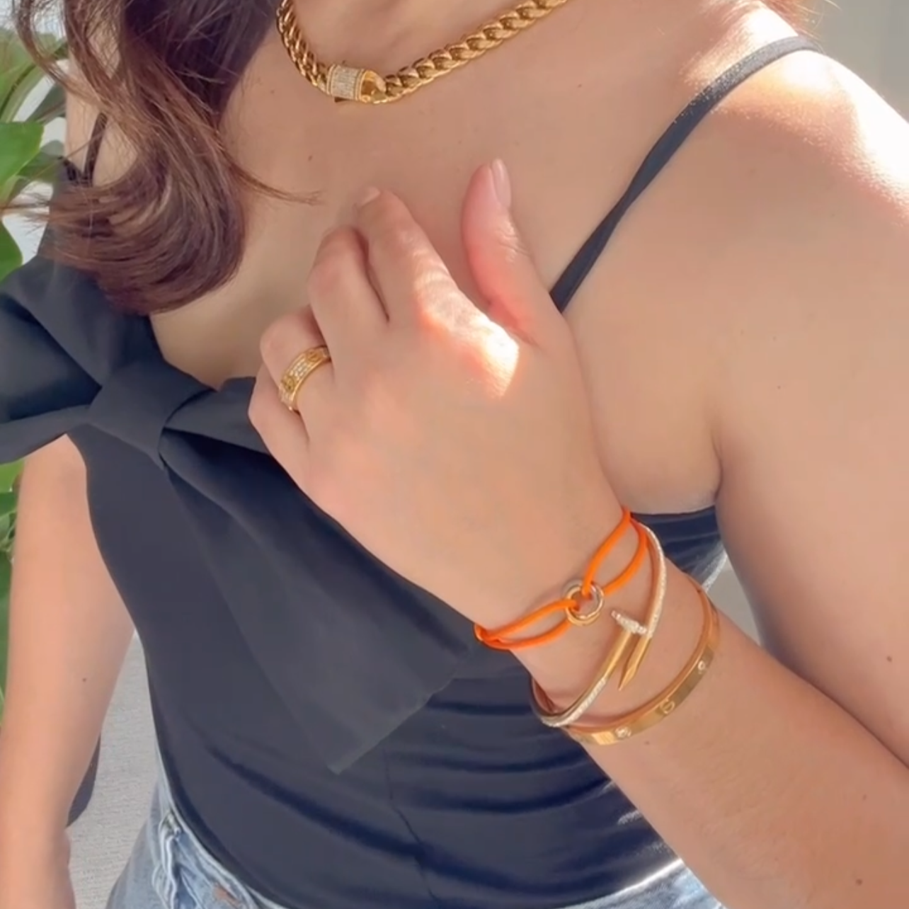 Affinity - Gold Bangle Bracelets – Plain and  Zirconia Styles