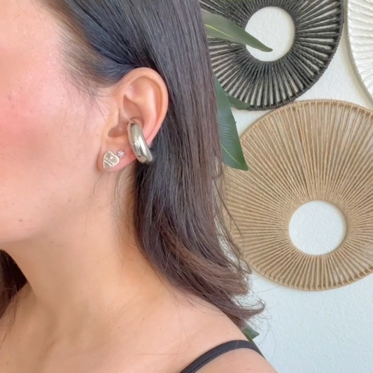 Classic - Thick Hoop Earrings – Non-Piercing Ear Cuffs
