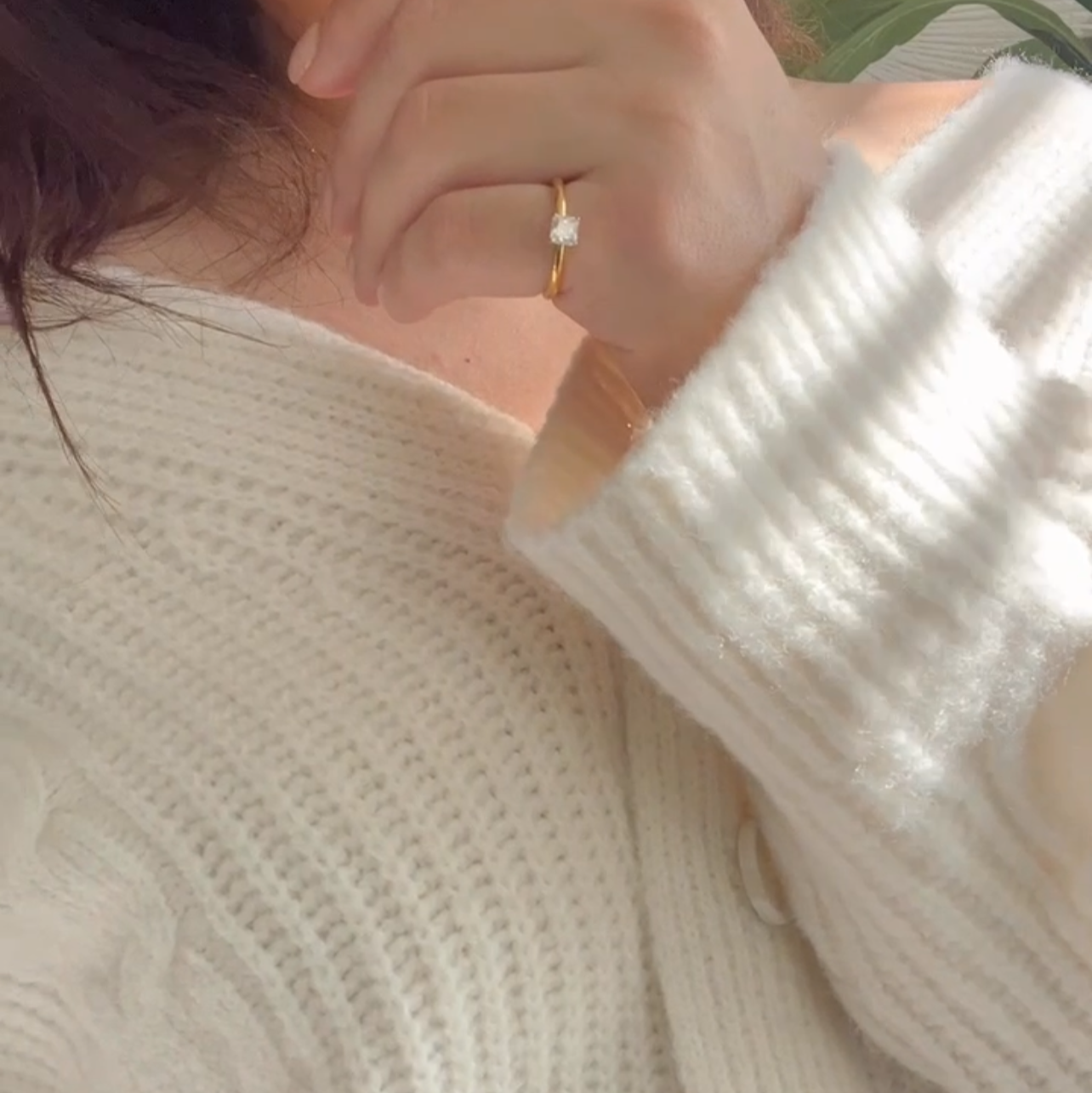 Heart and Square Diamond Inspired Rings – Stainless Steel