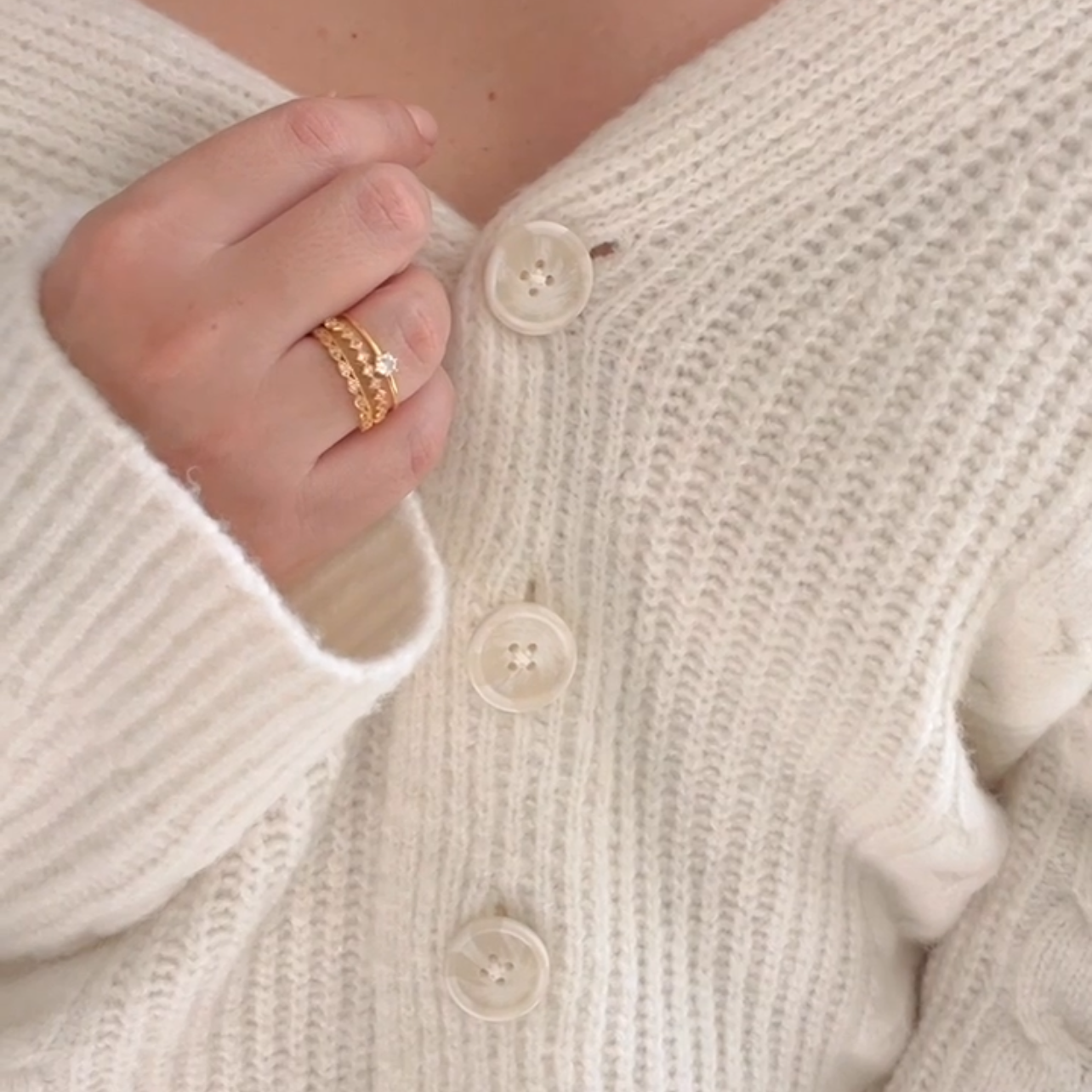 Adjustable Rings in 925 Silver Gold Plated, Multiple Designs