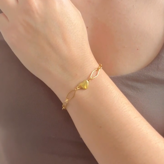 Heart Chain Bracelet